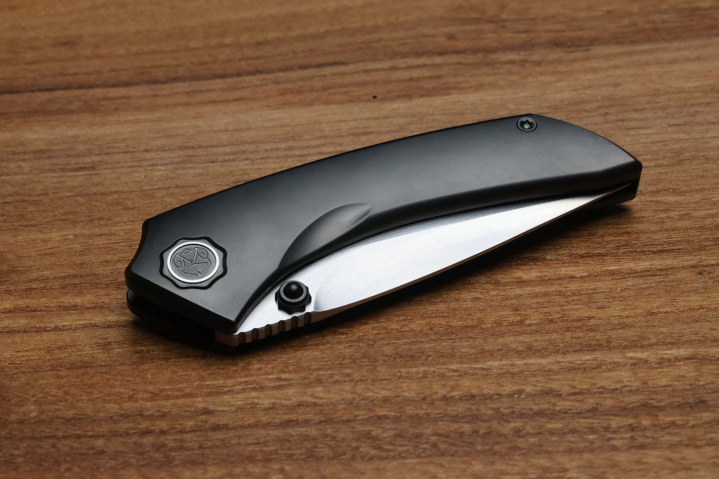 POIKILO BLADE TUNA MIDTECH W/ DLC TITANIUM HANDLES & MIRROR STONEWASH M398