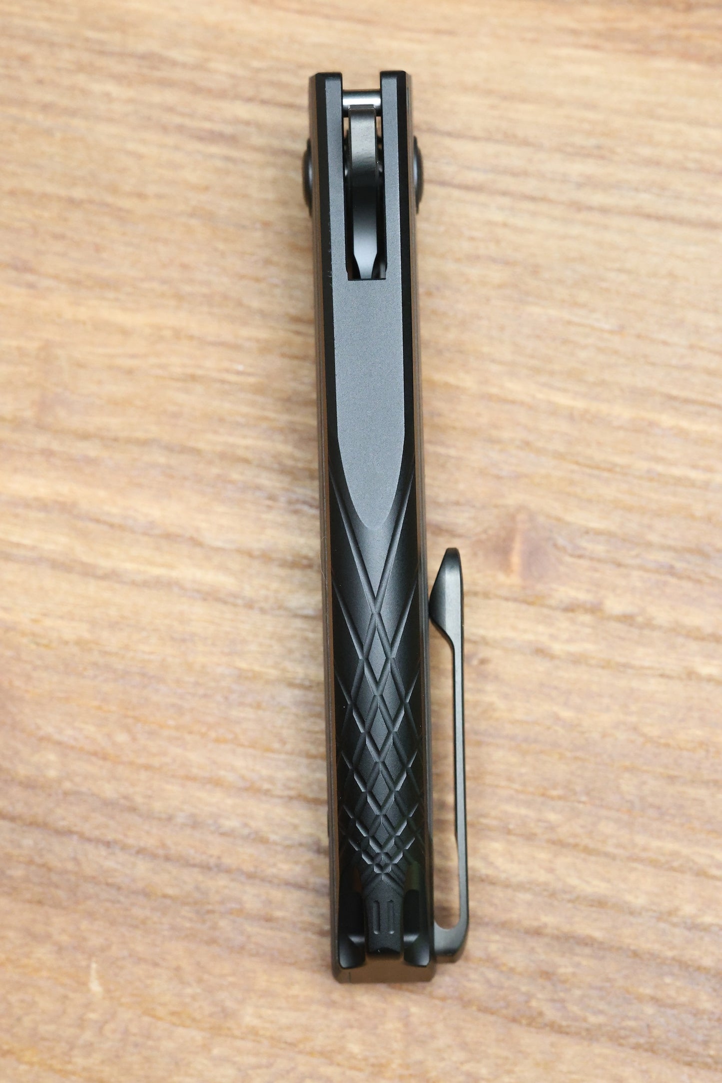 REATE KNIVES JACK JR. BLACK ALUMINUM INTEGRAL HANDLE W/ CARBON FIBER INLAY & DLC S30V