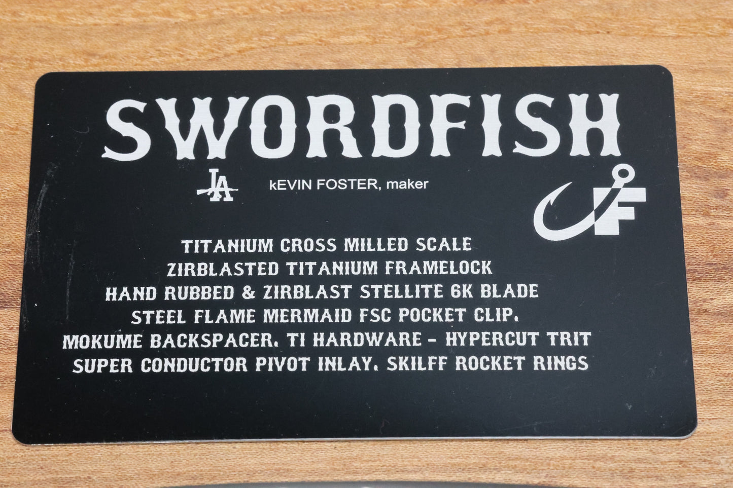 KEVIN FOSTER SWORDFISH CUSTOM