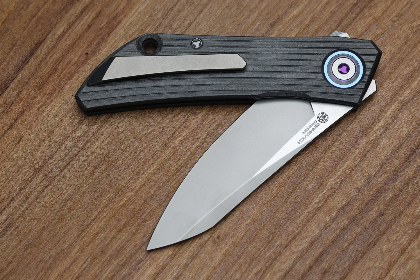 SHIROGOROV "LIMITED EDITION" SKINNY STRIP - S90V BLADE - CARBOTI HANDLE - MRBS (SINKEVICH DESIGN)