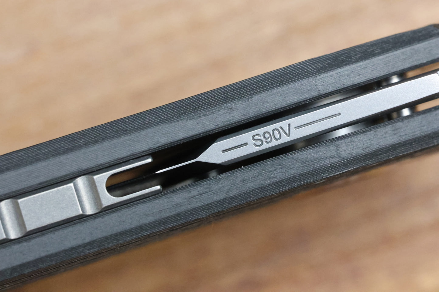 SHIROGOROV "LIMITED EDITION" SKINNY STRIP - S90V BLADE - CARBOTI HANDLE - MRBS (SINKEVICH DESIGN)