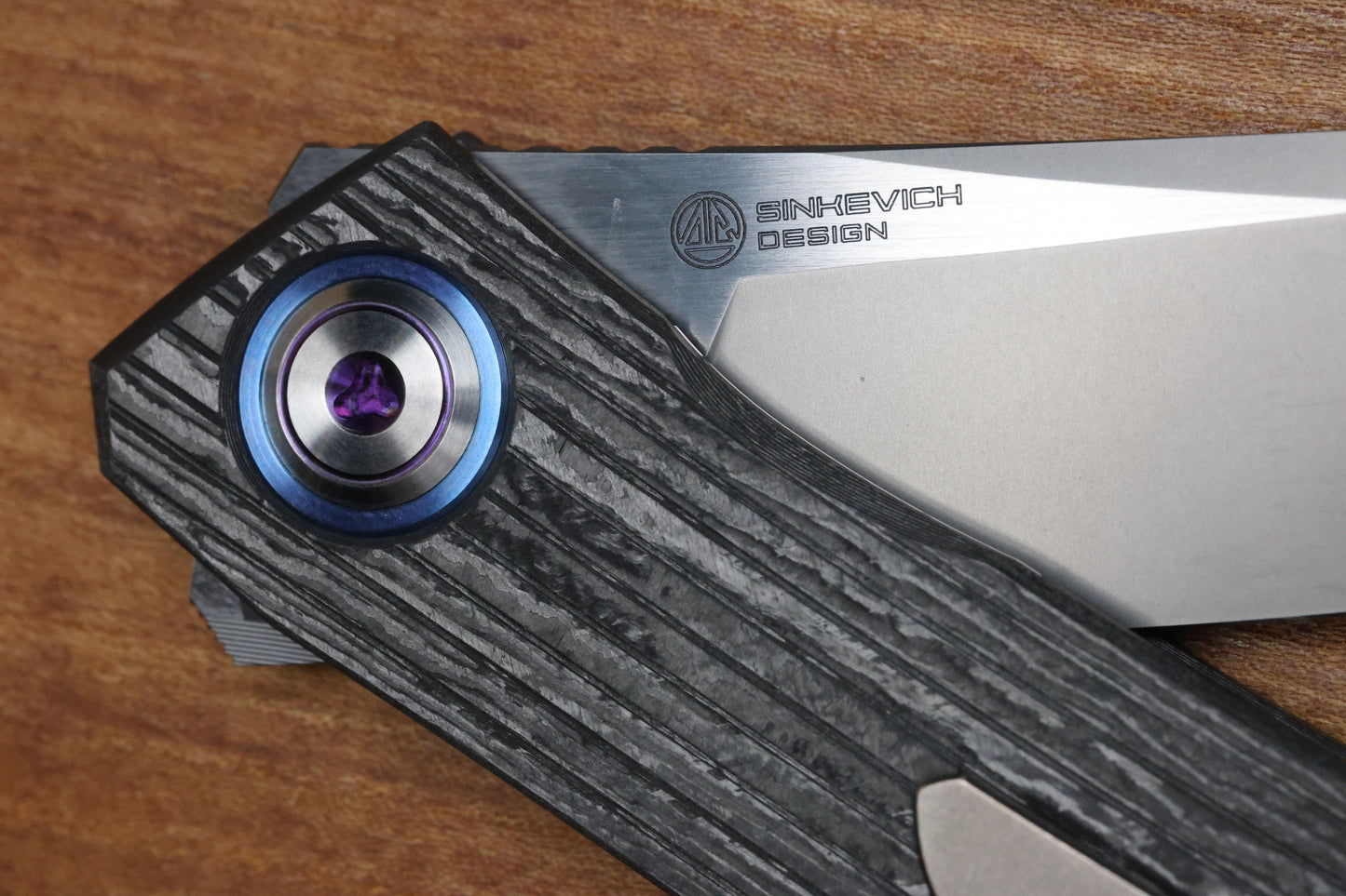 SHIROGOROV "LIMITED EDITION" SKINNY STRIP - S90V BLADE - CARBOTI HANDLE - MRBS (SINKEVICH DESIGN)