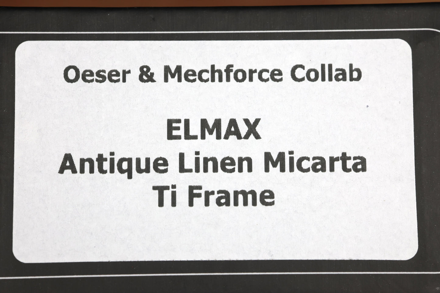 MECHFORCE KNIVES OESER NEBO V2 LINEN MICARTA HANDLES & ELMAX