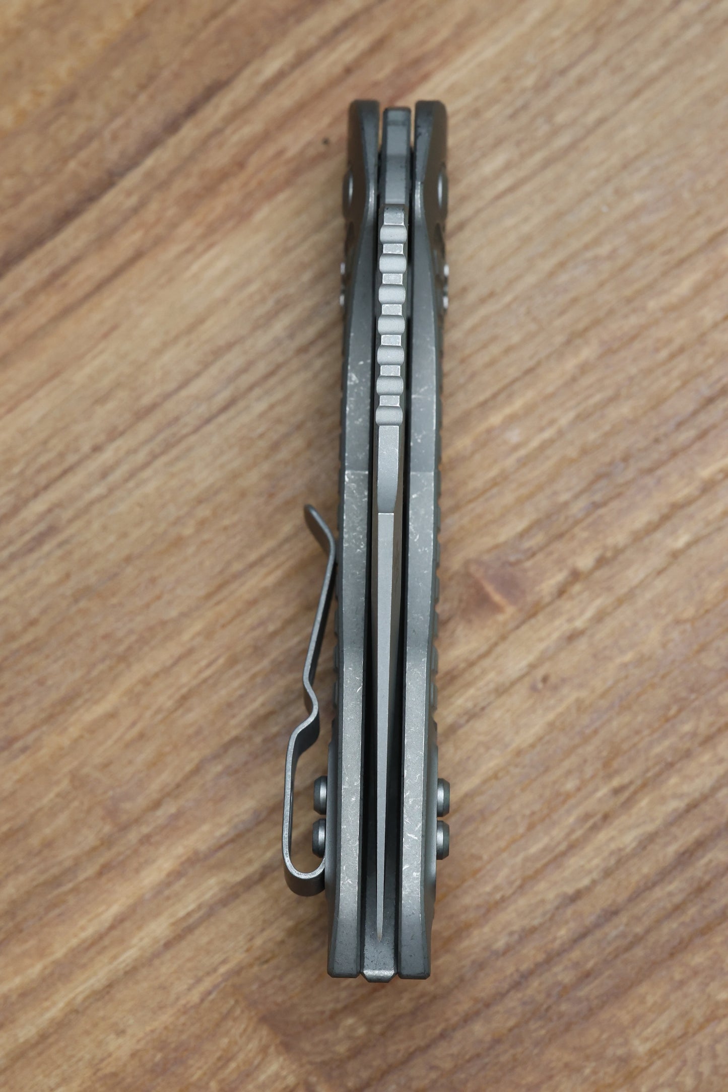 MICROTECH KNIVES "MARFIONE SELECT" STITCH - RAM-LOK APOCALYPTIC FINISH FRAG PATTERN TITANIUM 169RL-10APFRMS1