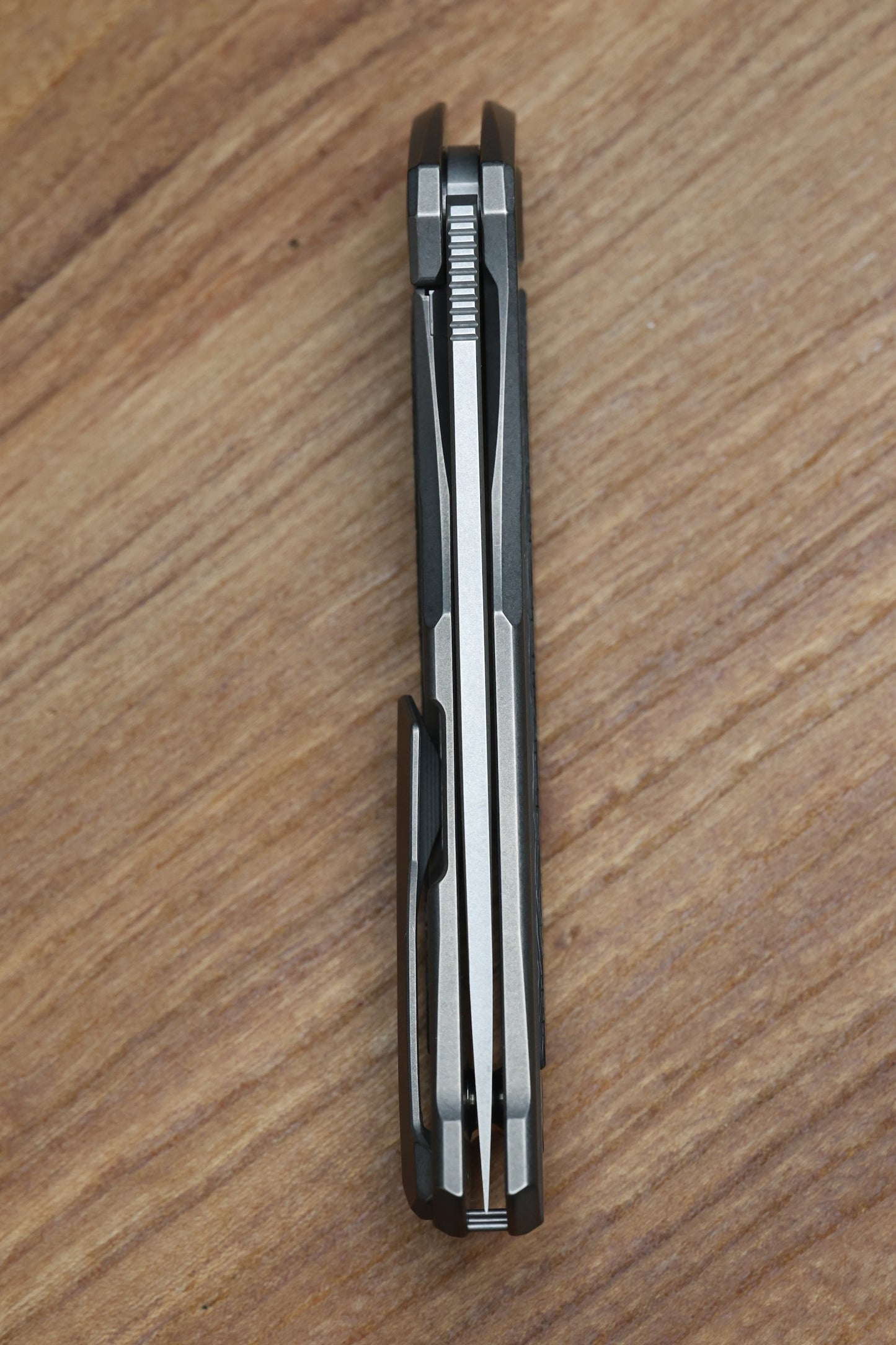 SHIROGOROV KNIVES "R1 EDITION" URSUS QUANTUM NL - CROMAX PM BLADE - TITANIUM HANDLE - R1 PATTERN CARBON FIBER INLAY - MRBS