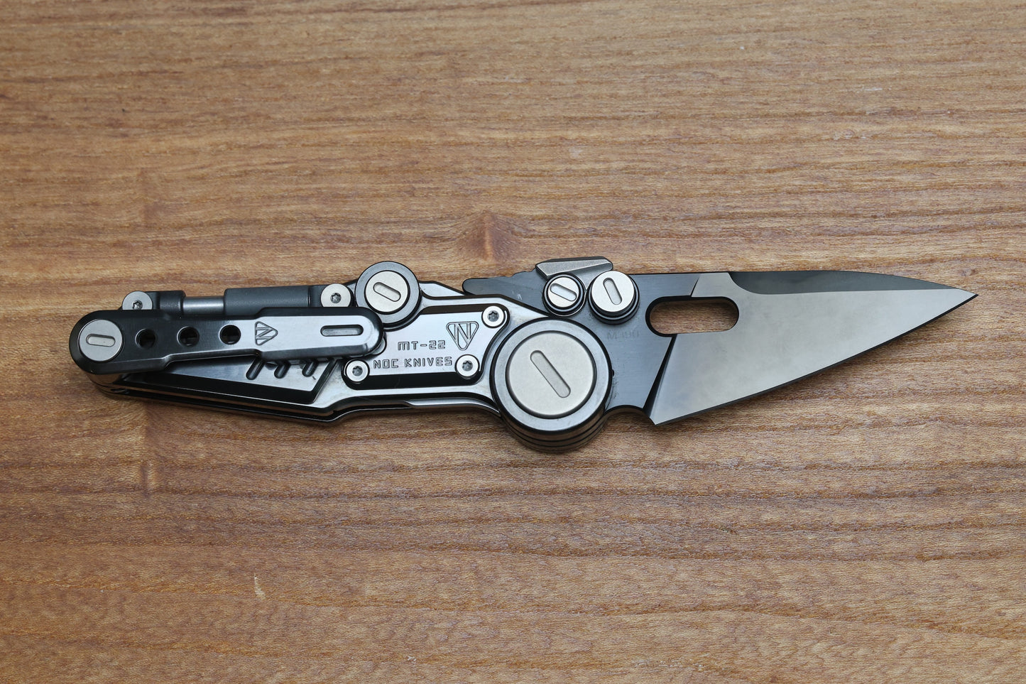 MT-22 MINI S-08 - ZIRCONIUM HANDLE - BLACK M390 BLADE