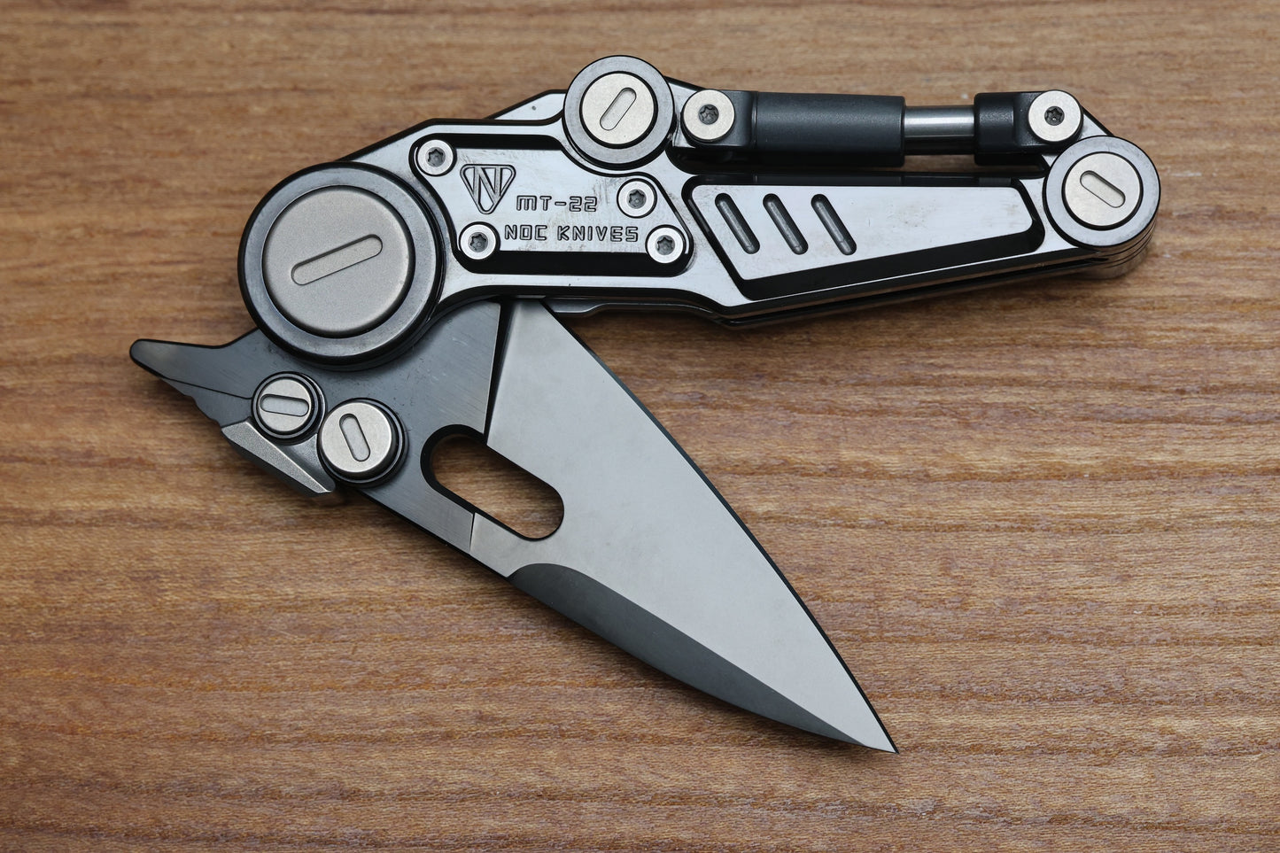 MT-22 MINI S-08 - ZIRCONIUM HANDLE - BLACK M390 BLADE