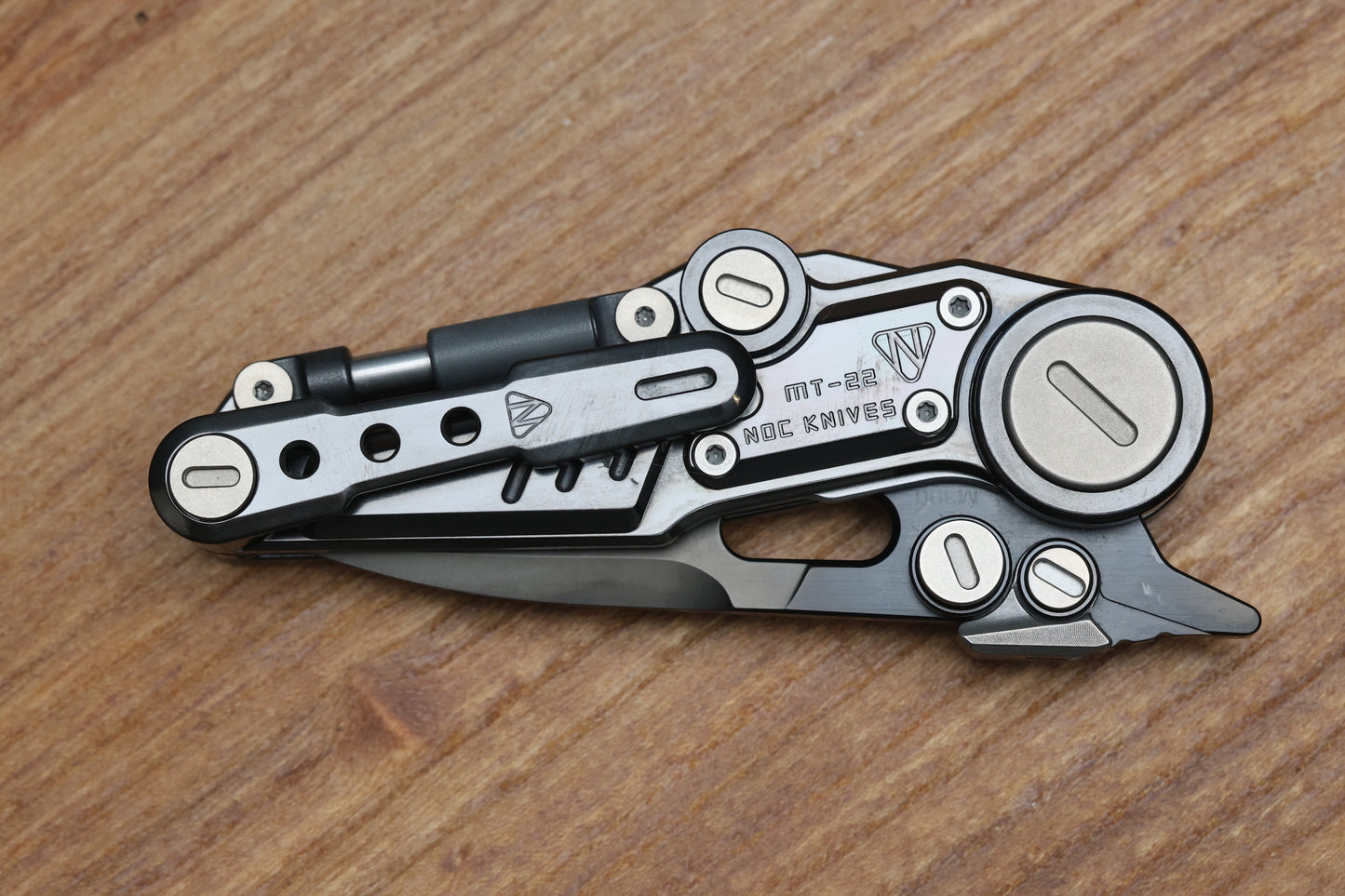 MT-22 MINI S-08 - ZIRCONIUM HANDLE - BLACK M390 BLADE
