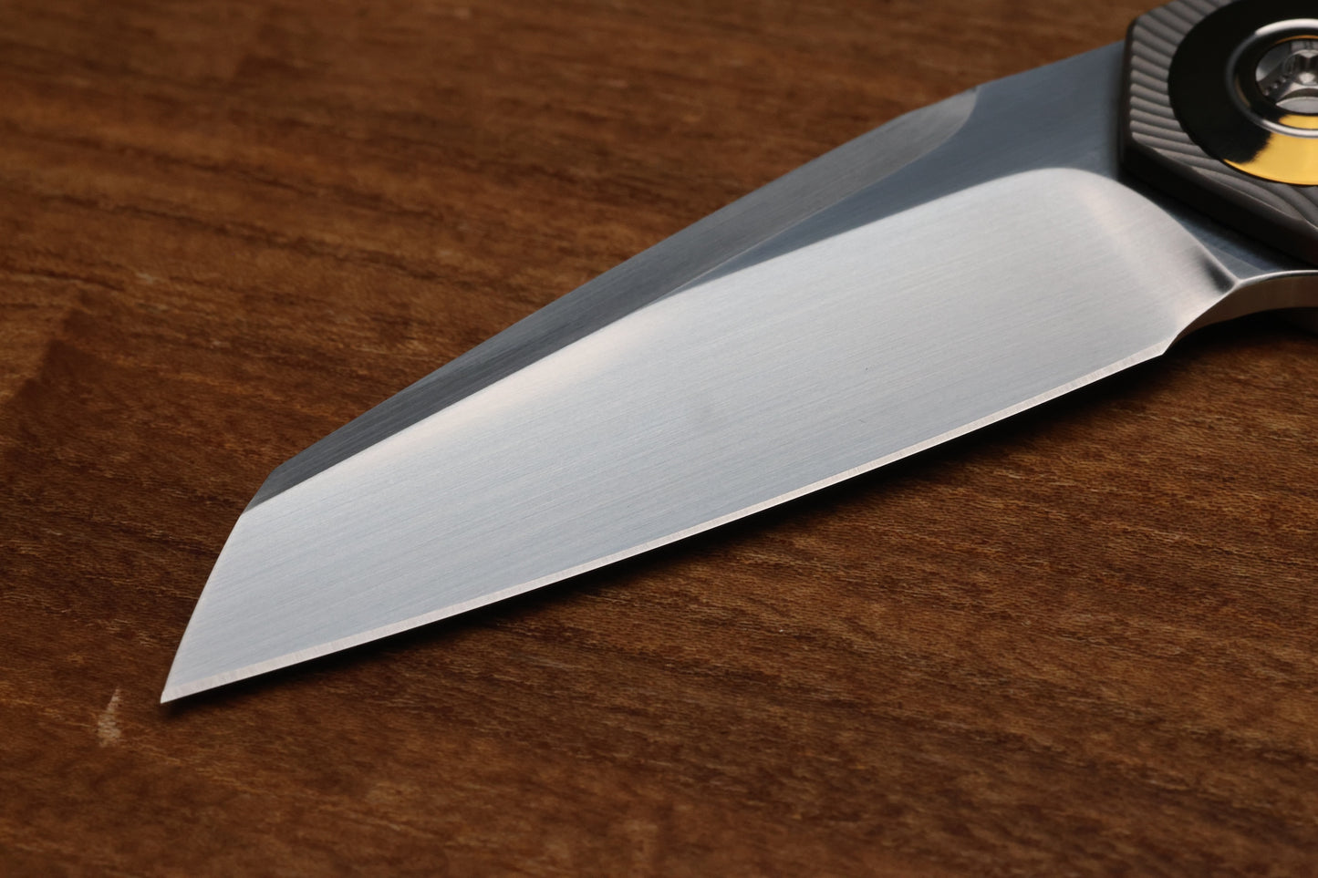 SKIFF MADE BLADES - DRIFTER #62 - MILLED TITANIUM SCALES CPM154 SATIN BLADE