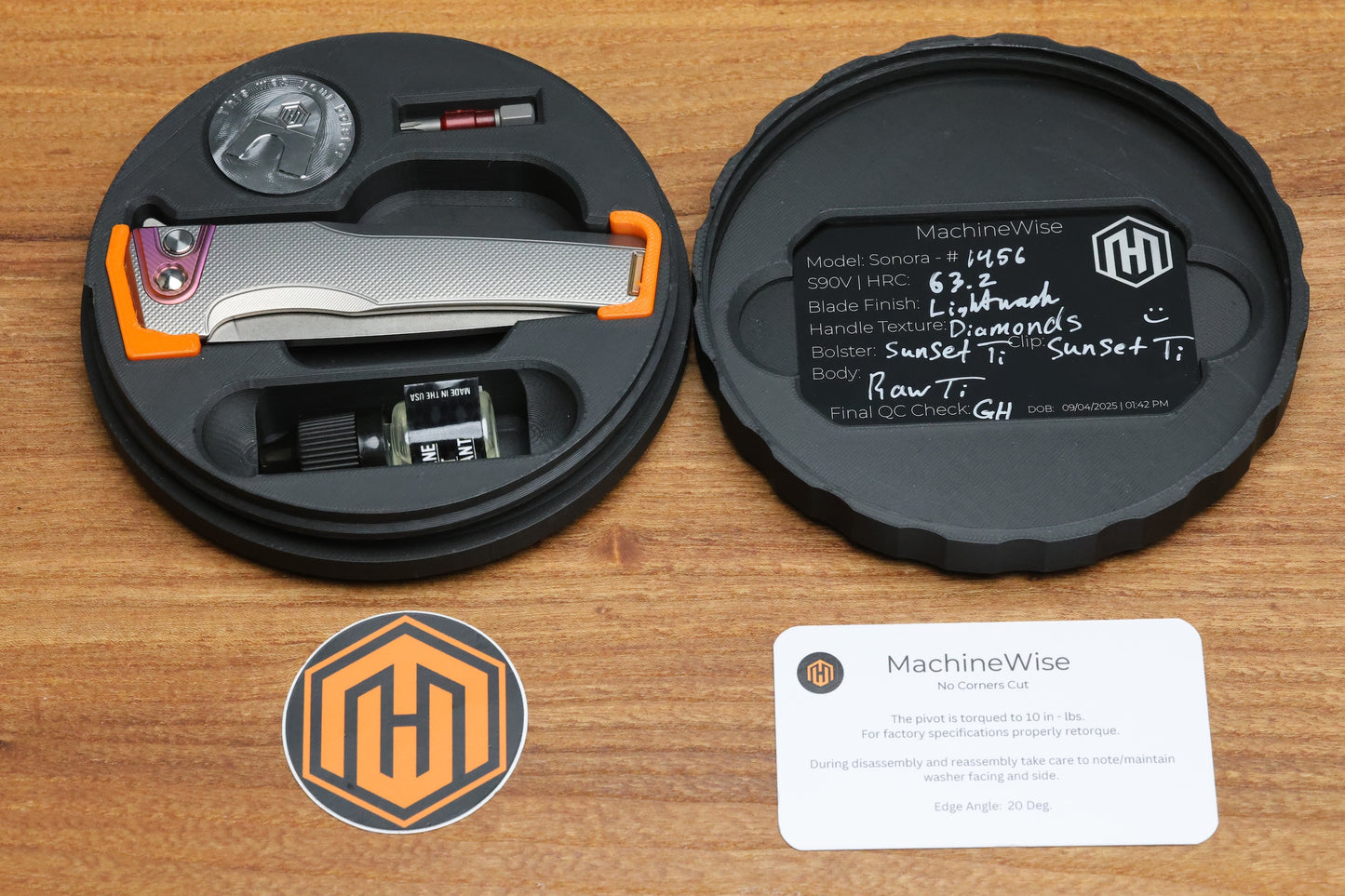 MACHINWISE SONORA #1456- INTEGRAL S90V BLADE