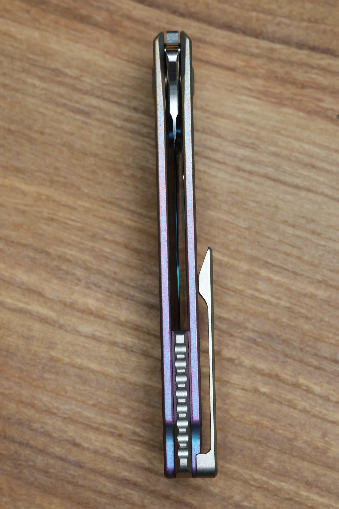 MACHINEWISE MOJAVE #608 - DISTRESSED TEXTURED TITANIUM AND S90V BLADE