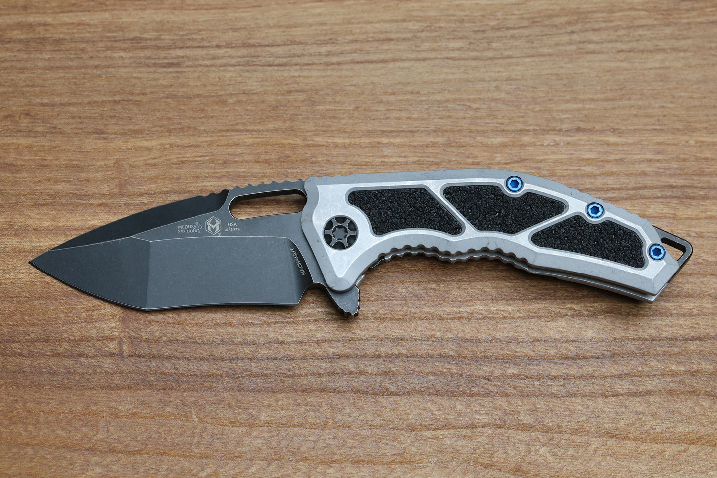 HERETIC KNIVES MEDUSA MANUAL - RECURVE - BATTLE BLACK - BLIZZARDWORN