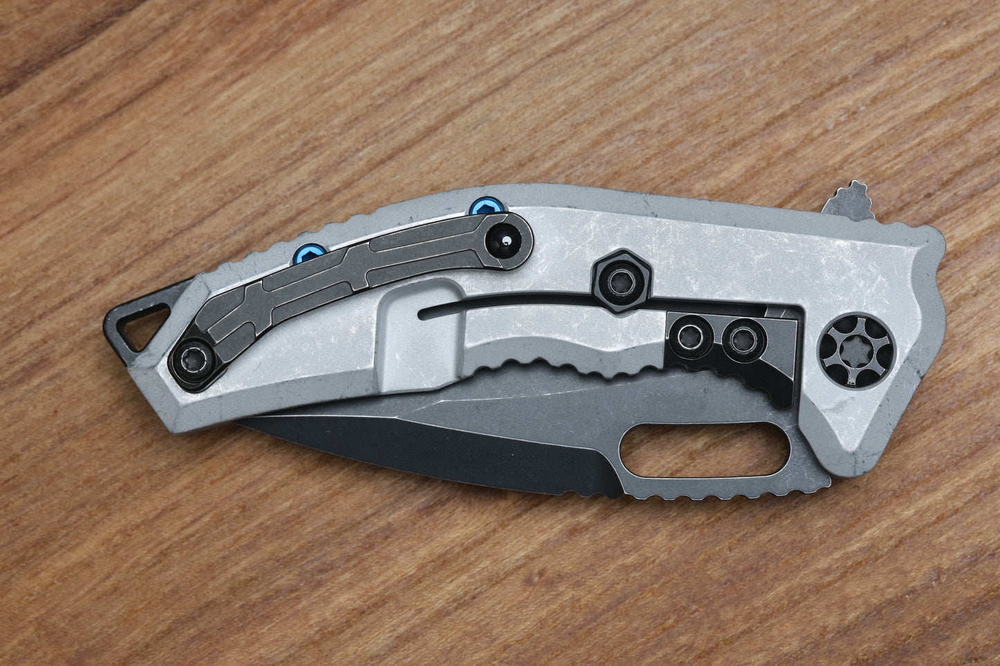 HERETIC KNIVES MEDUSA MANUAL - RECURVE - BATTLE BLACK - BLIZZARDWORN