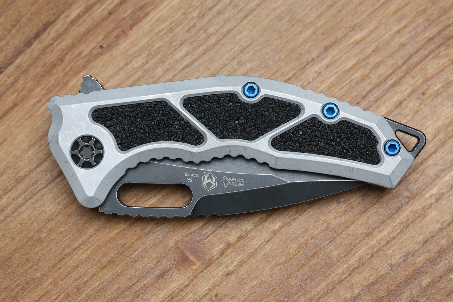 HERETIC KNIVES MEDUSA MANUAL - RECURVE - BATTLE BLACK - BLIZZARDWORN