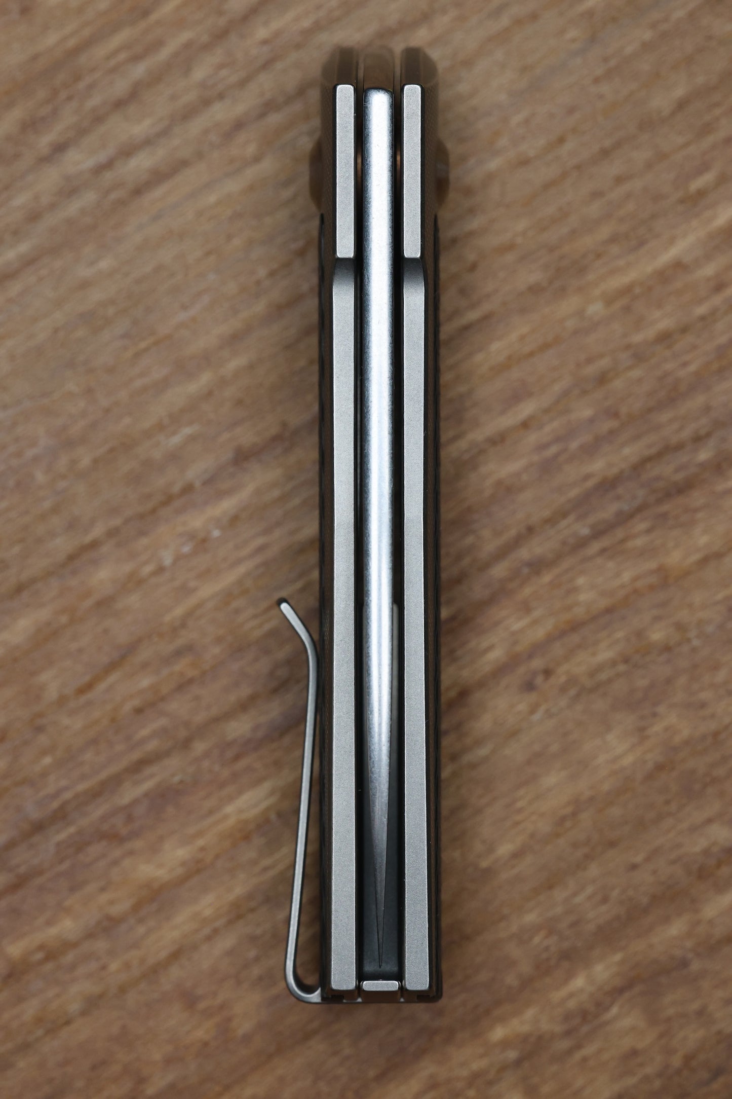 ANSO OF DENMARK ARN - GREY/SATIN - TITANIUM HANDLE - CARBON FIBER INLAYS - RWL34 BLADE - #65