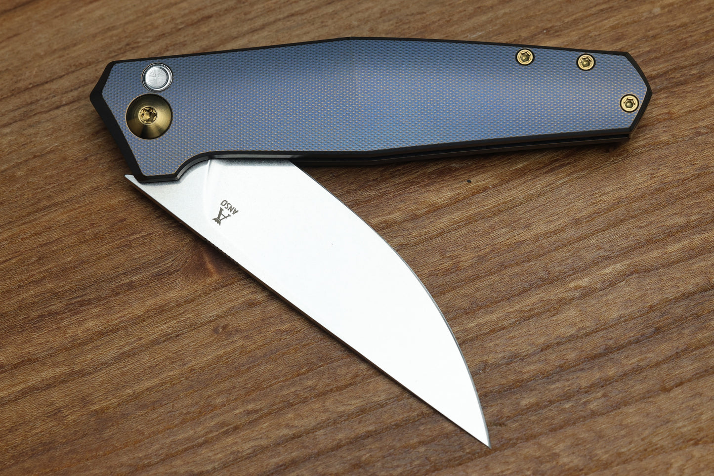 ANSO OF DENMARK TOKO - KOBOLT/AMBER TITANIUM HANDLE - RWL34 BLADE