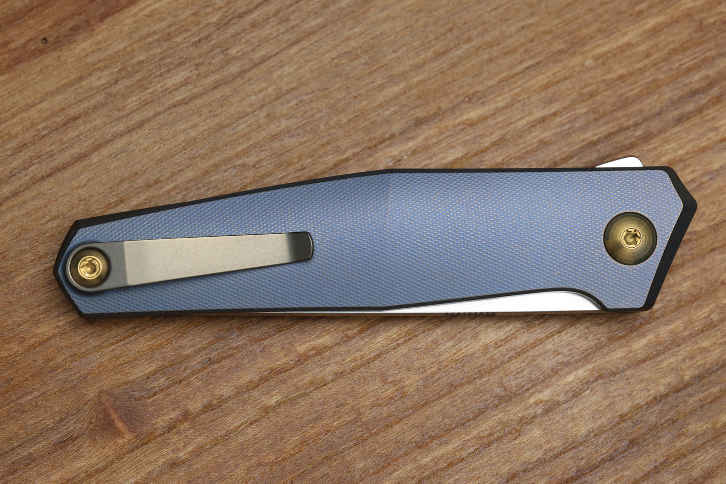 ANSO OF DENMARK TOKO - KOBOLT/AMBER TITANIUM HANDLE - RWL34 BLADE