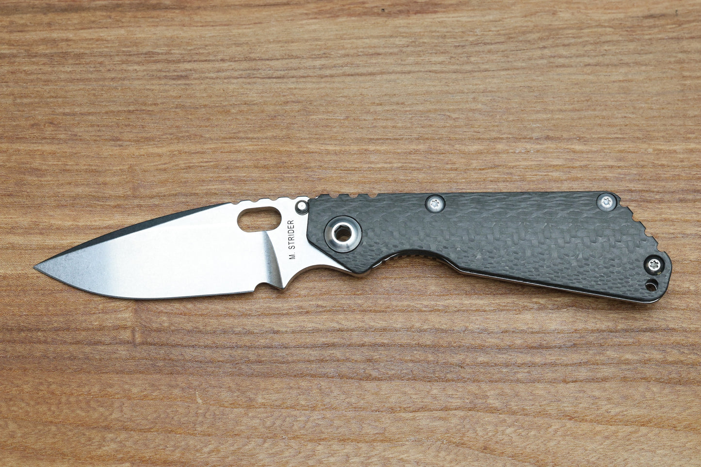 MICK STRIDER SNG CONTOURED CARBON FIBER/TITANIUM & S30V