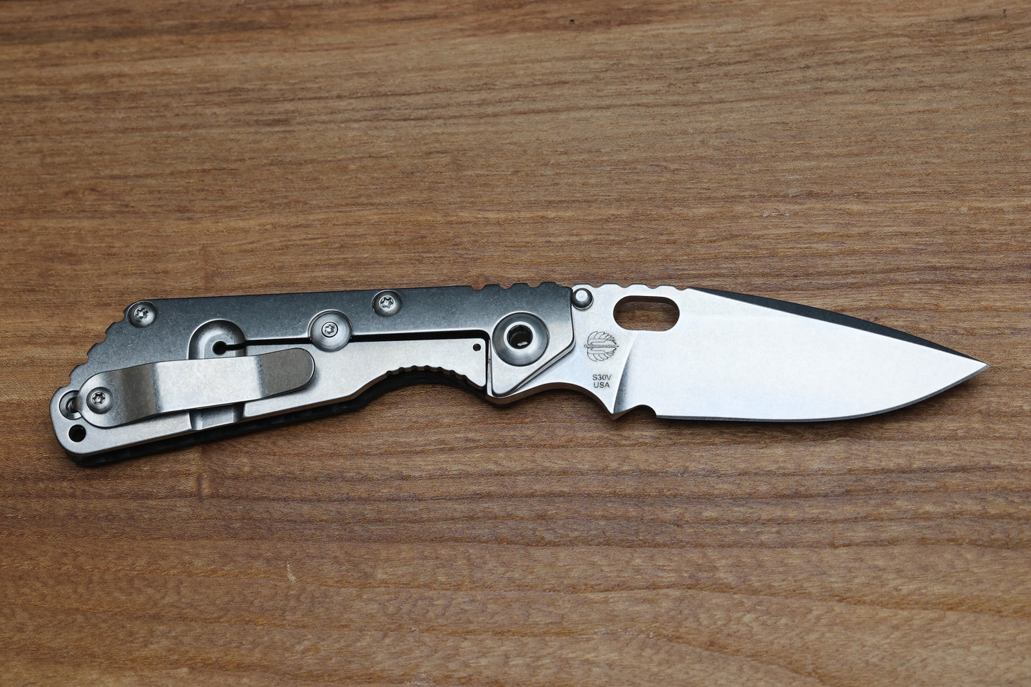 MICK STRIDER SNG CONTOURED CARBON FIBER/TITANIUM & S30V