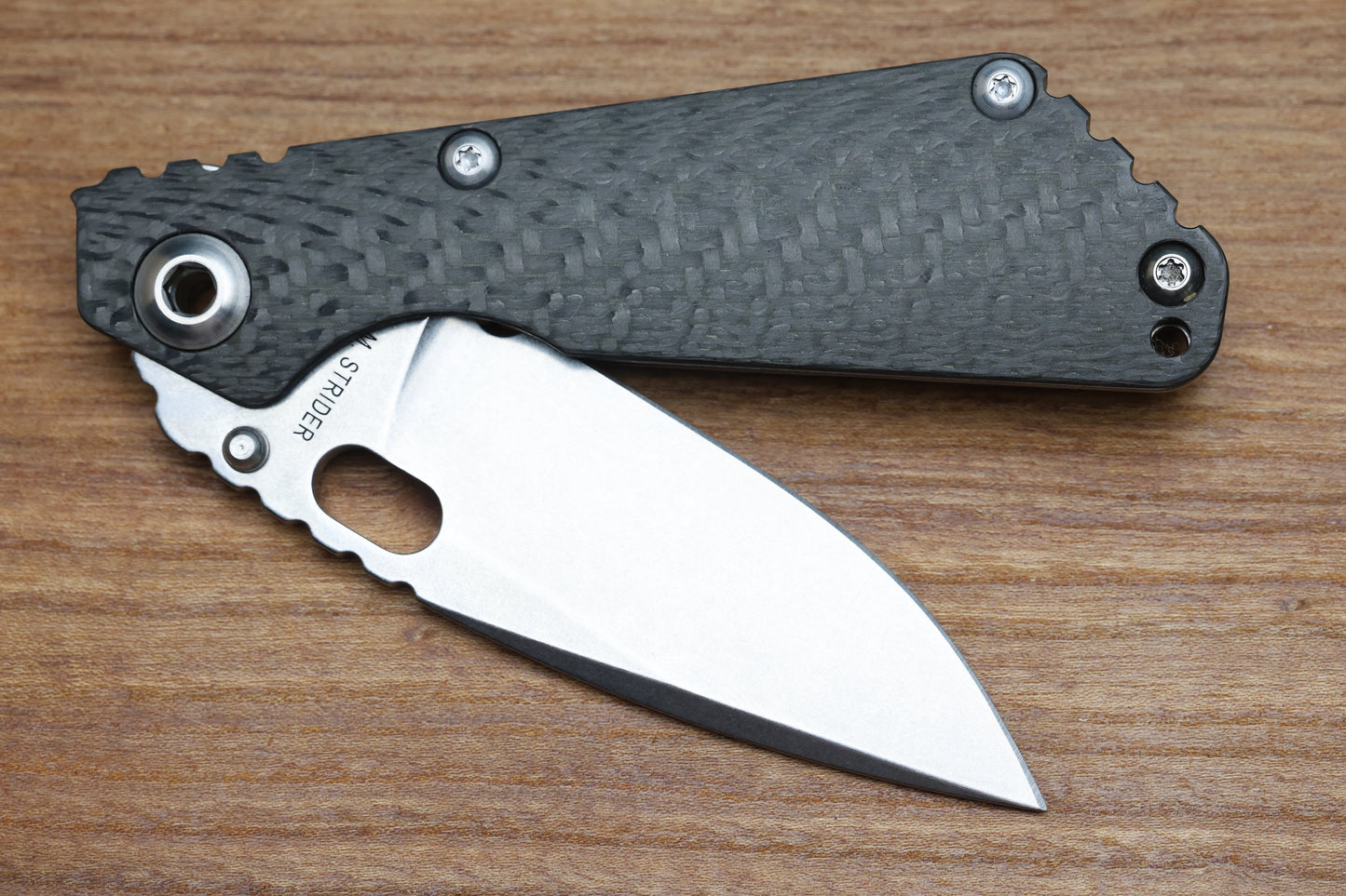MICK STRIDER SNG CONTOURED CARBON FIBER/TITANIUM & S30V