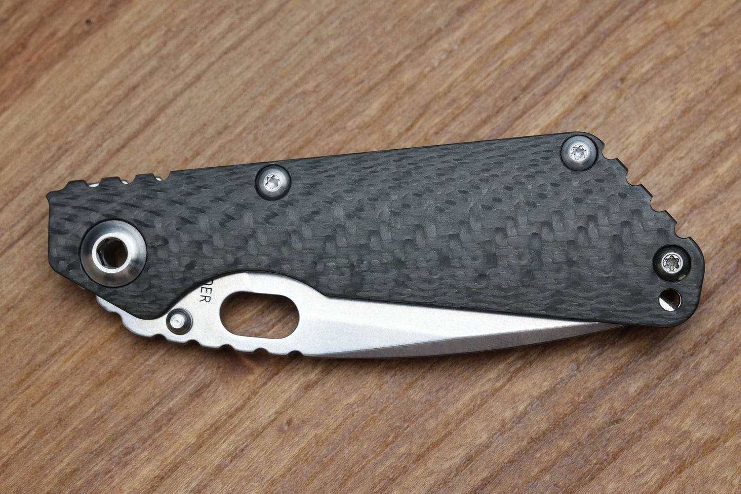 MICK STRIDER SNG CONTOURED CARBON FIBER/TITANIUM & S30V