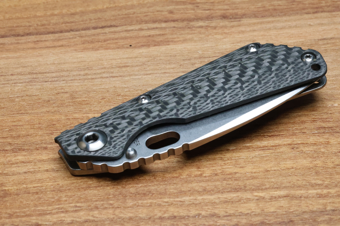 MICK STRIDER SNG CONTOURED CARBON FIBER/TITANIUM & S30V