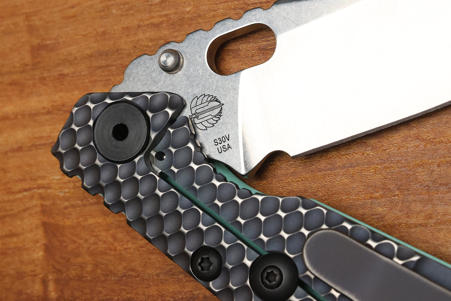 MICK STRIDER SNG TIFFANY BLUE DGG DOUBLE GUNNER GRIP W/ S30V