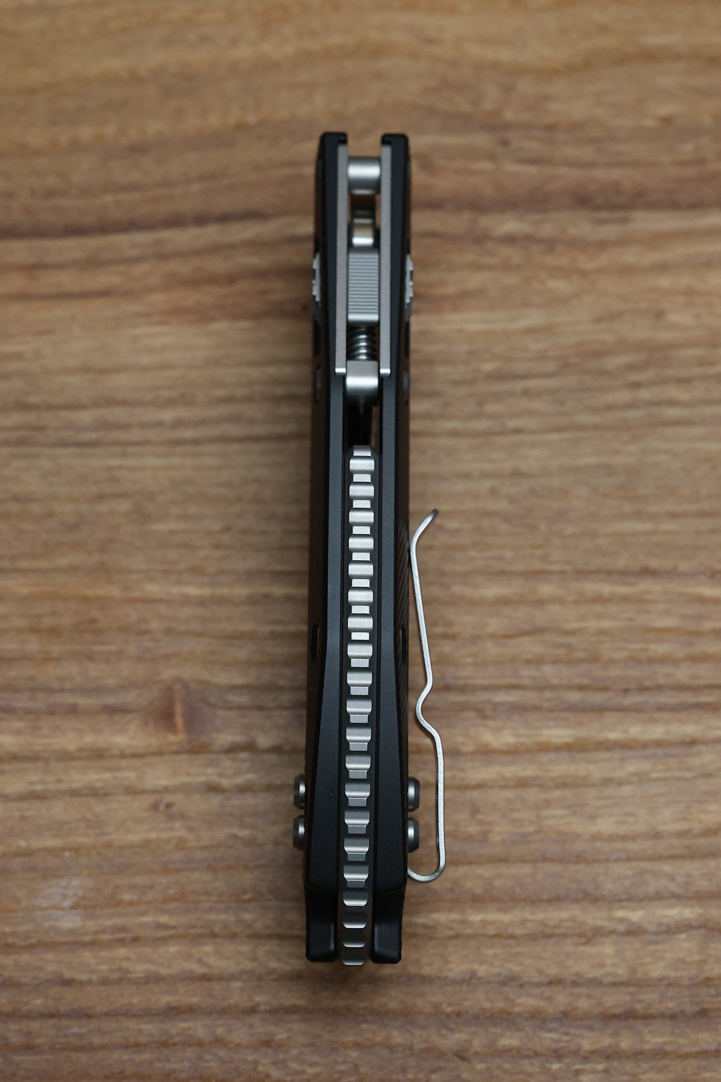 MICROTECH KNIVES MANUAL STITCH RAM LOK FLUTED BLACK ALUMINUM & M390MK 169RL-10 FL