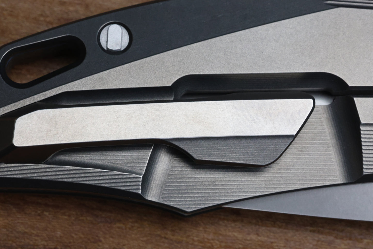 SHIROGOROV KNIVES RKMP - M398 BLADE - TITANIUM HANDLE - SRRBS (CHARLES MARLOWE DESIGN)
