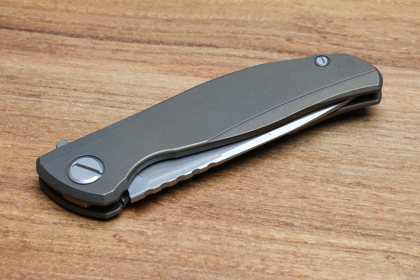 SHIROGOROV F95 ZERO - M390 BLADE - BRONZE TITANIUM HANDLE - MRBS