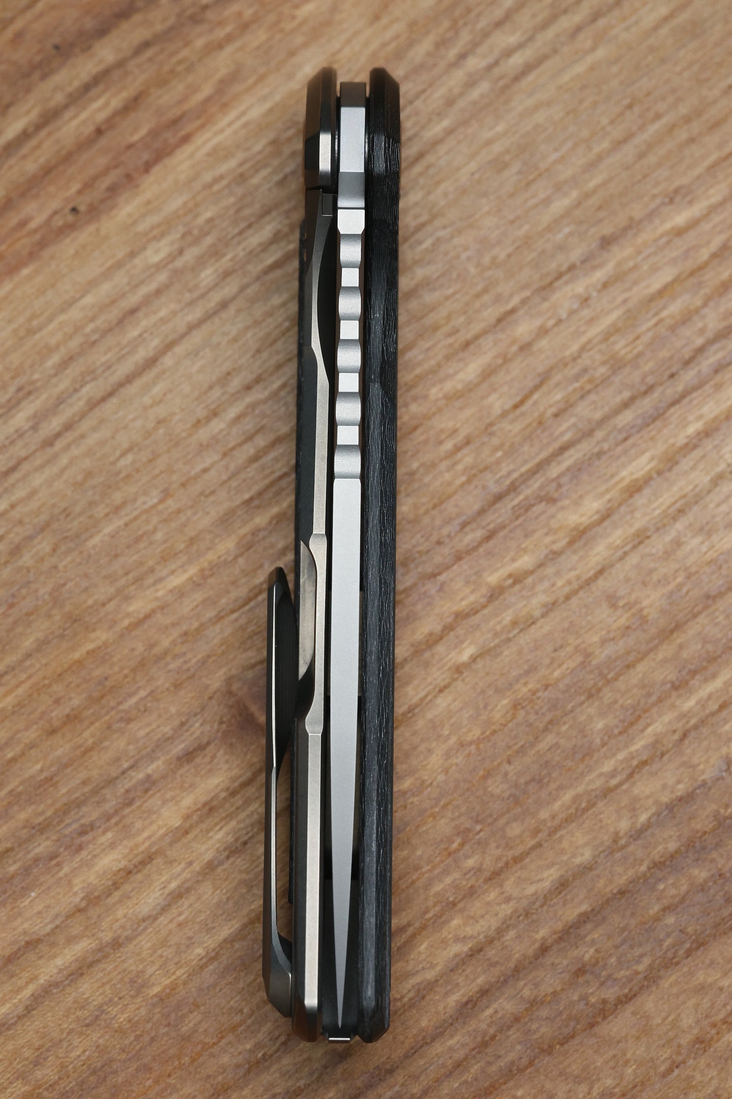 SHIROGOROV KNIVES "SPECIAL EDITION" CHRIS REEVE COLLABORATION HATI CGG - MAGNACUT BLADE - TITANIUM/BLACK ALUTEX HANDLE - MRBS