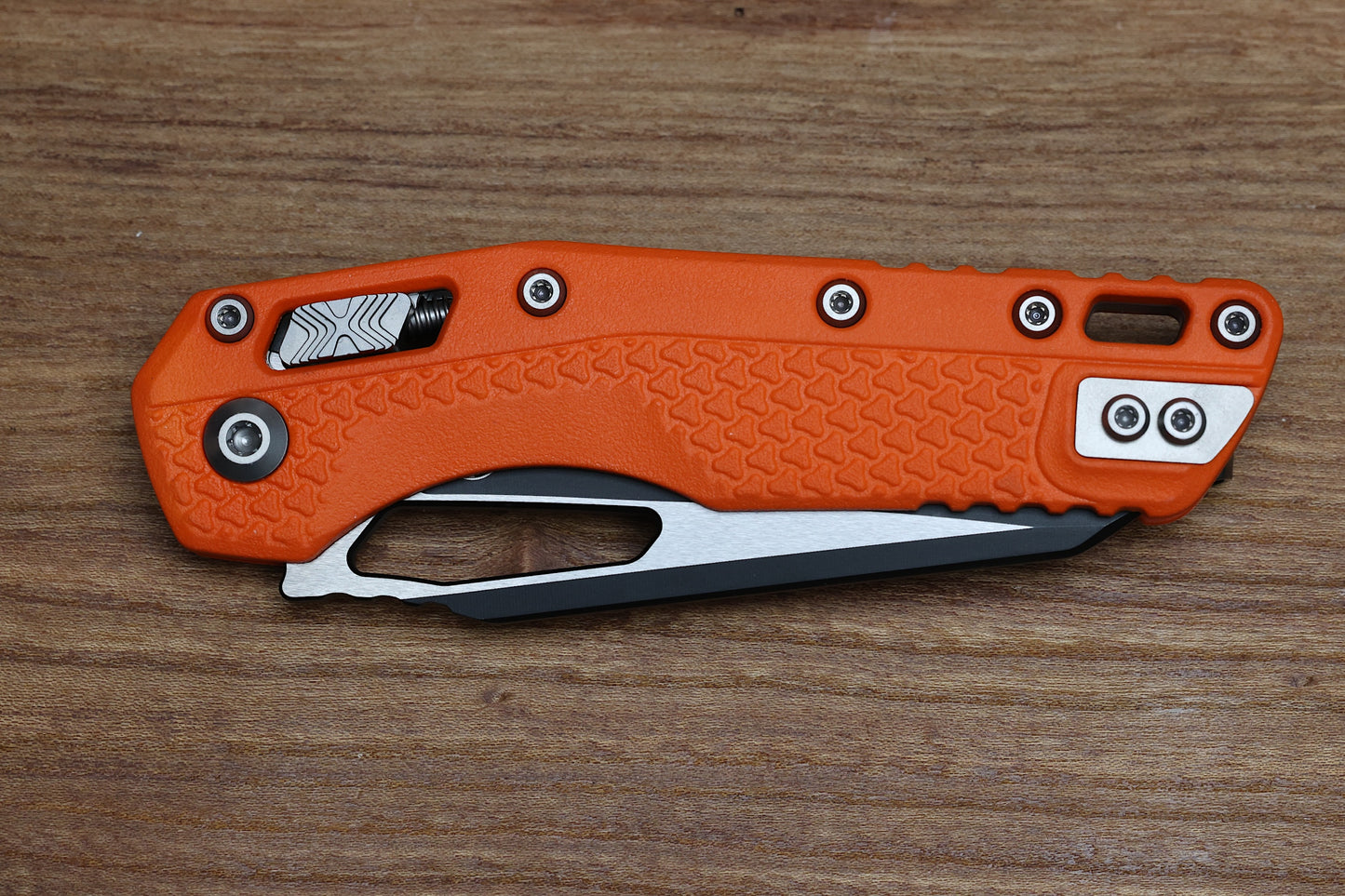 MICROTECH KNIVES MSI RAM LOK ORANGE POLYMER & BLACK M390MK 210T-1 PMOR