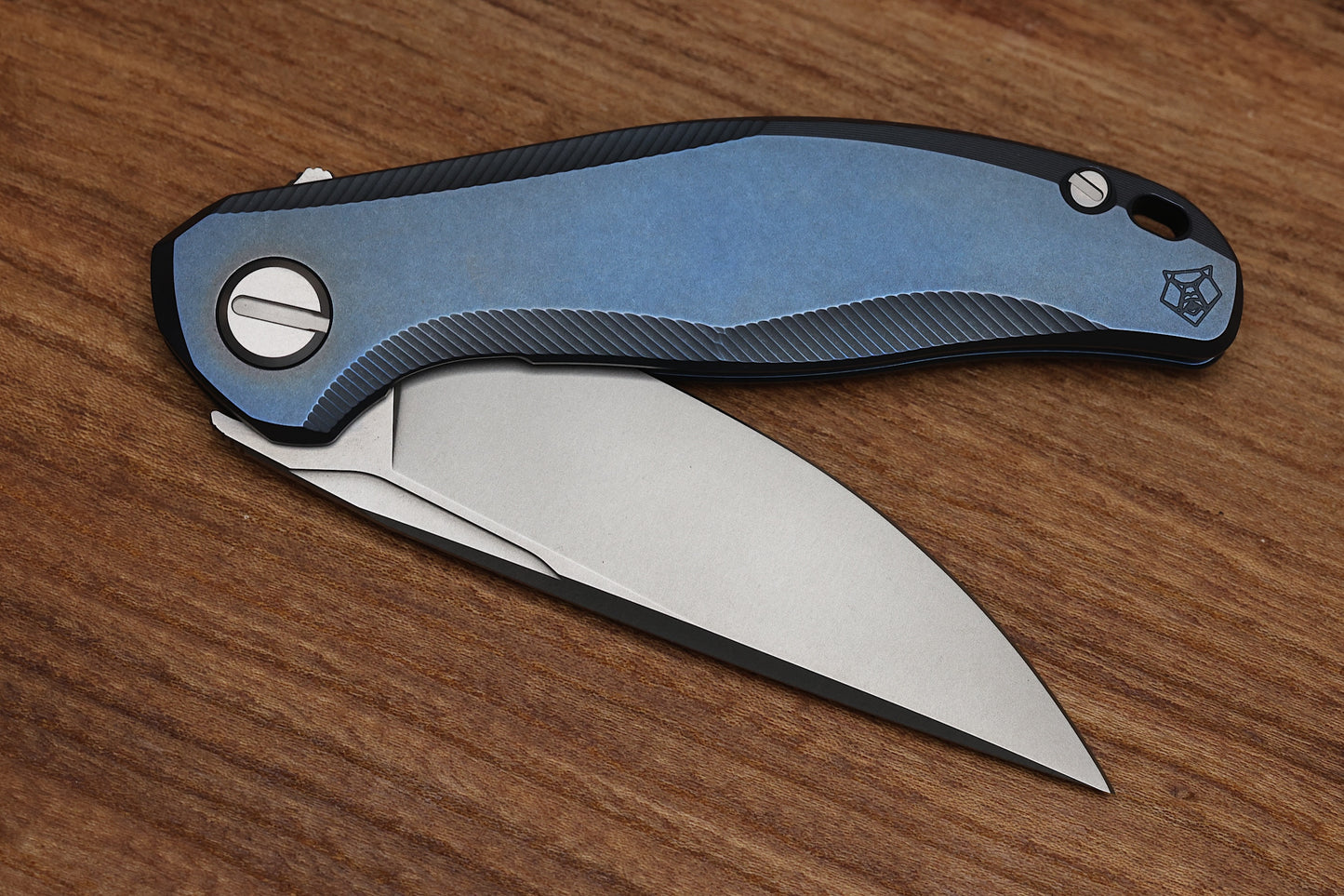 SHIROGOROV STELLAR – BLUE TITANIUM HANDLE – M390 BLADE – MRBS