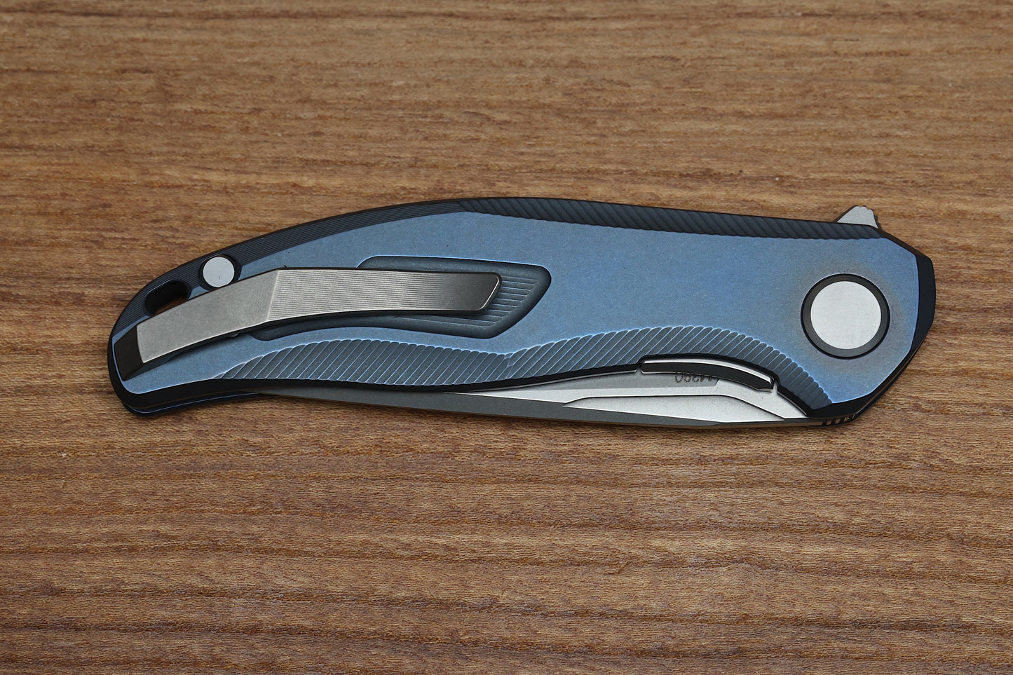 SHIROGOROV STELLAR – BLUE TITANIUM HANDLE – M390 BLADE – MRBS