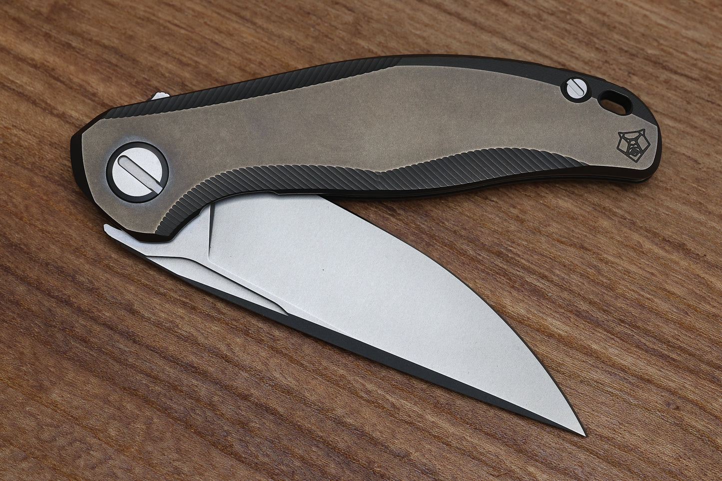 SHIROGOROV STELLAR – BRONZE TITANIUM HANDLE – M390 BLADE – MRBS