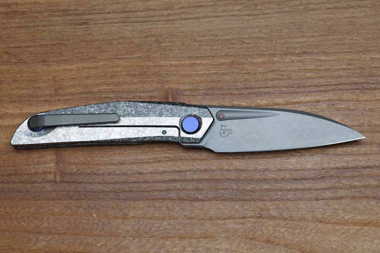 REATE KNIVES VULPEX VK ANUB CRYSTALIZED TITANIUM HANDLE - DARKWASHED ELMAX BLADE