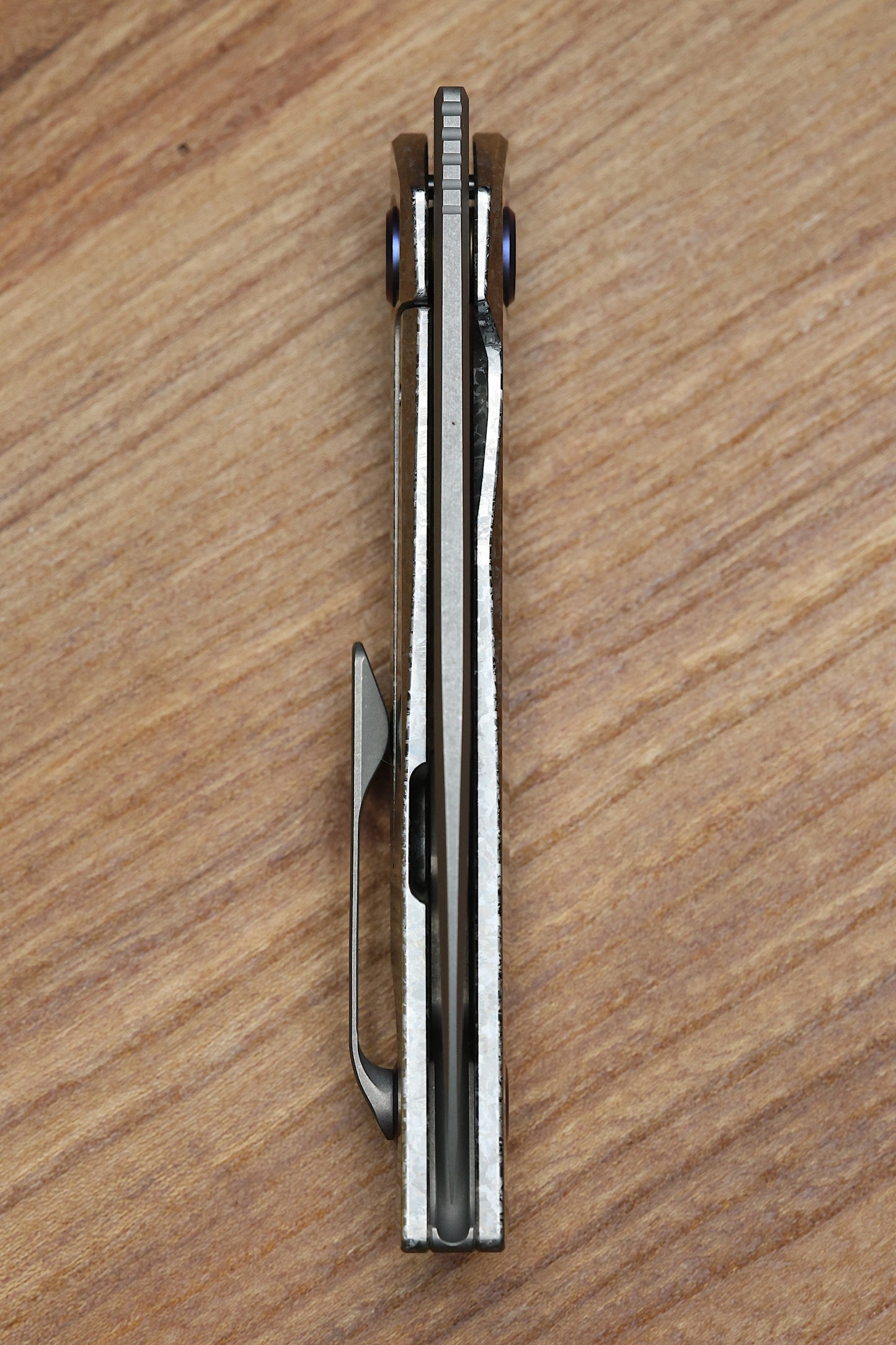 REATE KNIVES VULPEX VK ANUB CRYSTALIZED TITANIUM HANDLE - DARKWASHED ELMAX BLADE