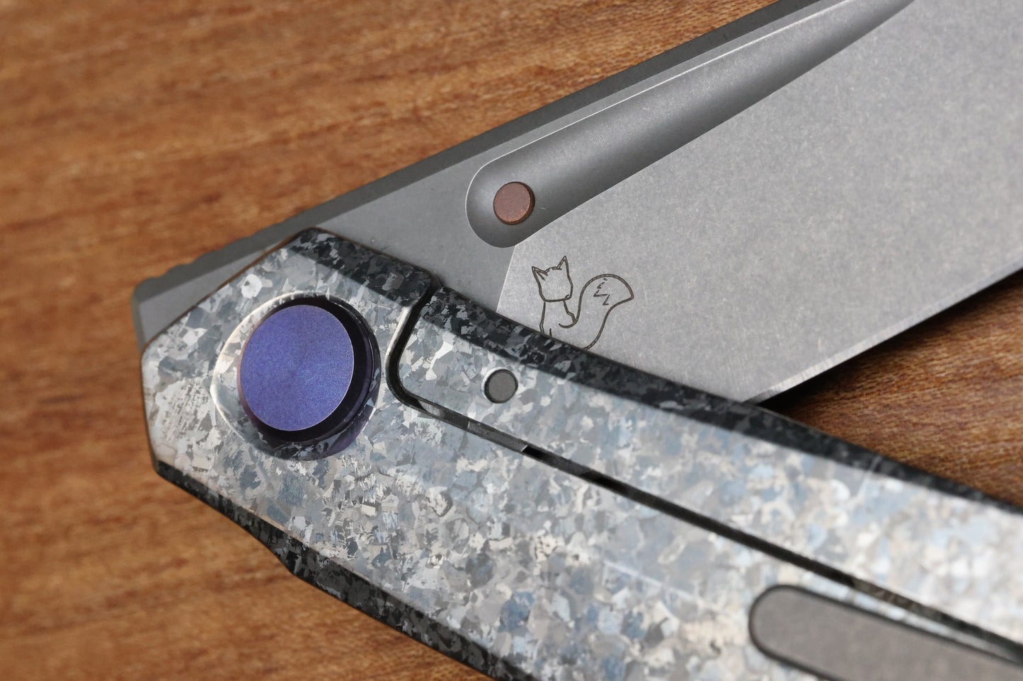 REATE KNIVES VULPEX VK ANUB CRYSTALIZED TITANIUM HANDLE - DARKWASHED ELMAX BLADE