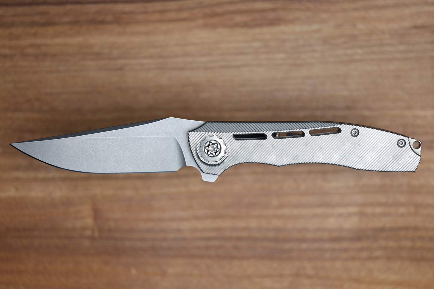 KODY EUTSLER INSET DUK ZIRBLAST FINISH TITANIUM CPM154 BLADE (PREOWNED)