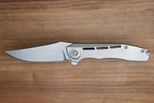 KODY EUTSLER INSET DUK ZIRBLAST FINISH TITANIUM CPM154 BLADE (PREOWNED)