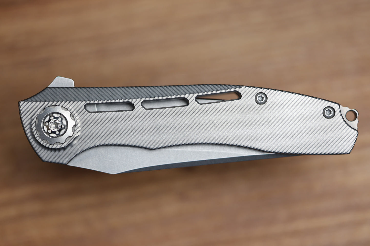 KODY EUTSLER INSET DUK ZIRBLAST FINISH TITANIUM CPM154 BLADE (PREOWNED)