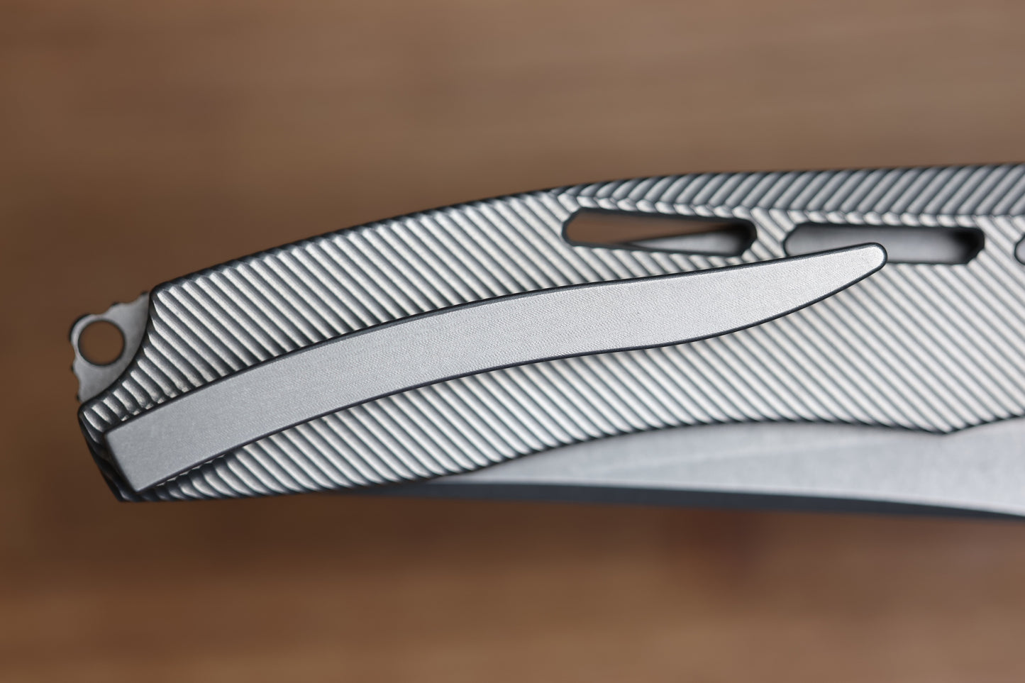 KODY EUTSLER INSET DUK ZIRBLAST FINISH TITANIUM CPM154 BLADE (PREOWNED)