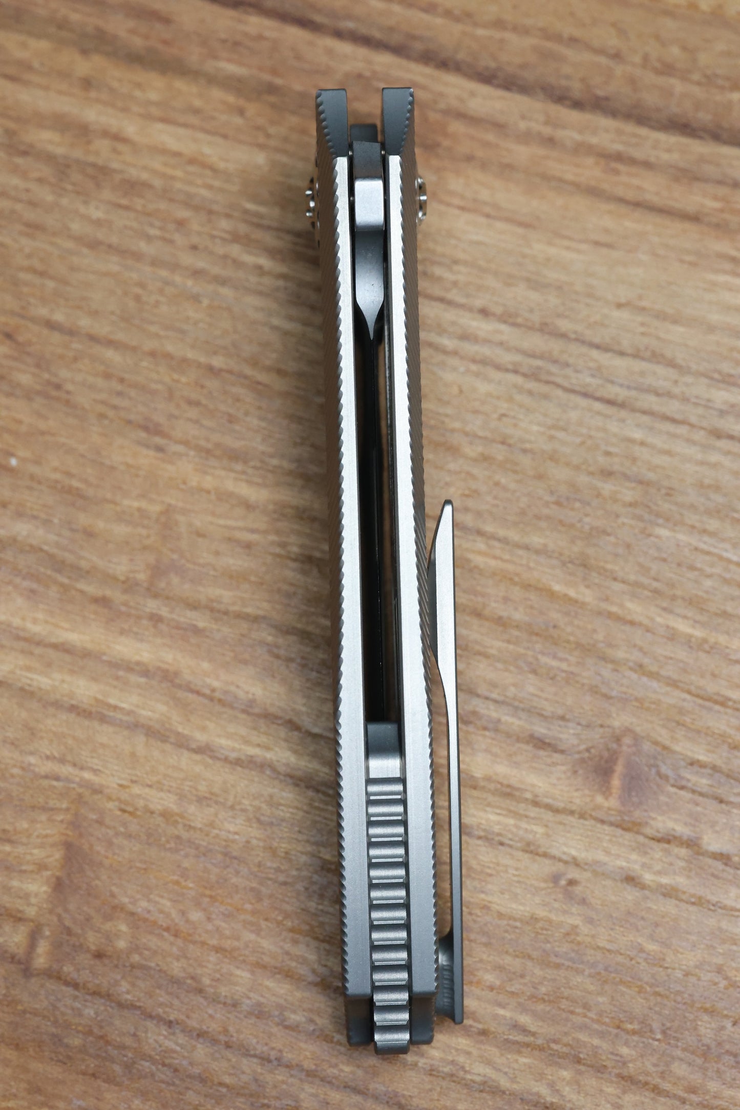 KODY EUTSLER INSET DUK ZIRBLAST FINISH TITANIUM CPM154 BLADE (PREOWNED)