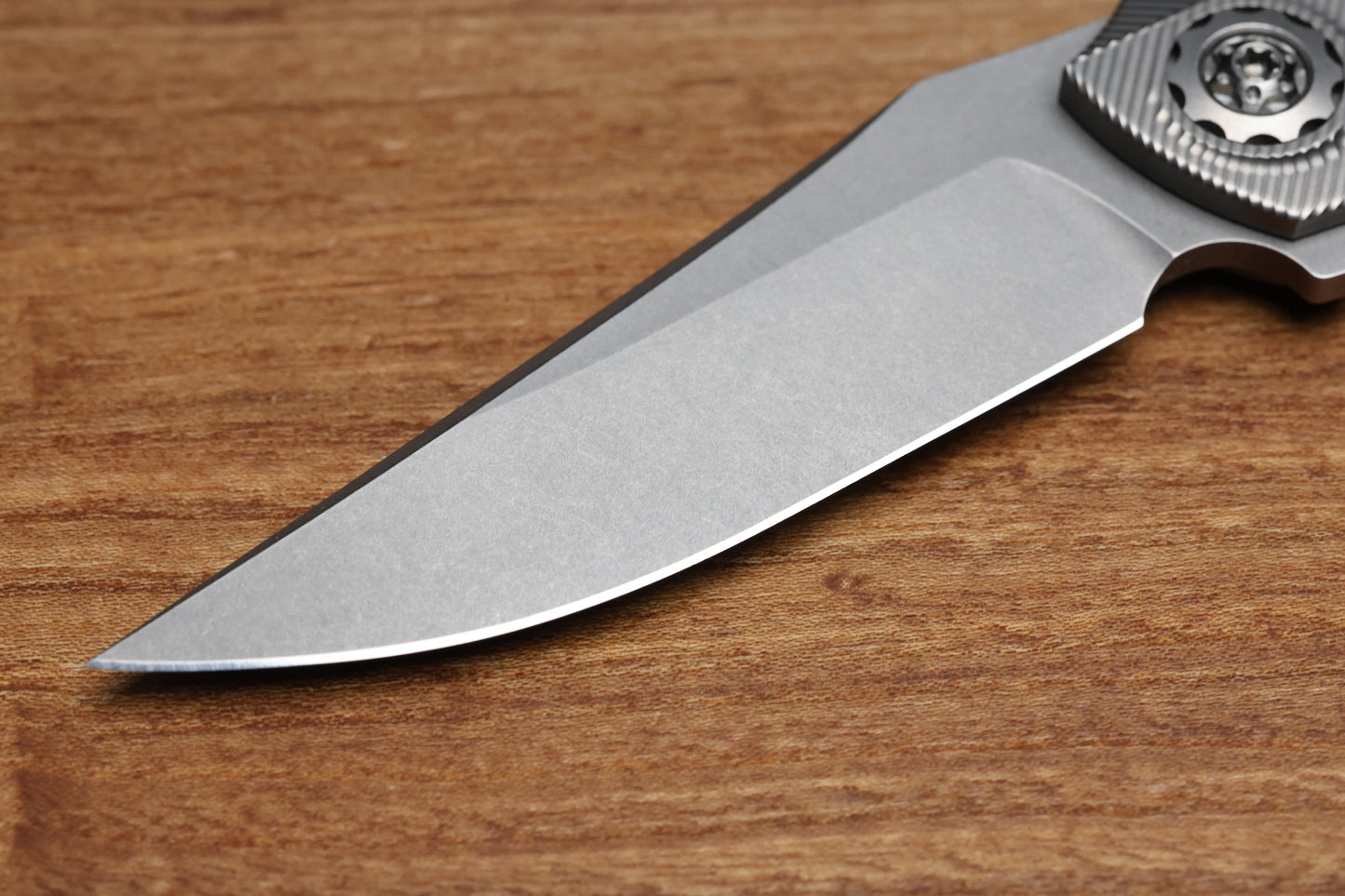 KODY EUTSLER INSET DUK ZIRBLAST FINISH TITANIUM CPM154 BLADE (PREOWNED)