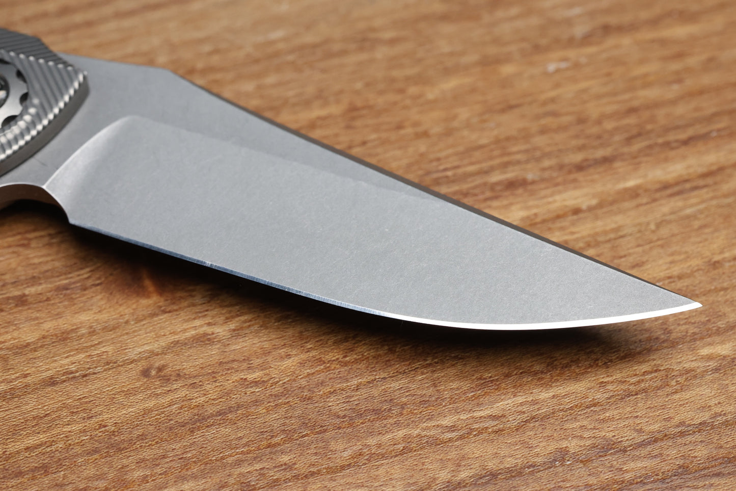 KODY EUTSLER INSET DUK ZIRBLAST FINISH TITANIUM CPM154 BLADE (PREOWNED)