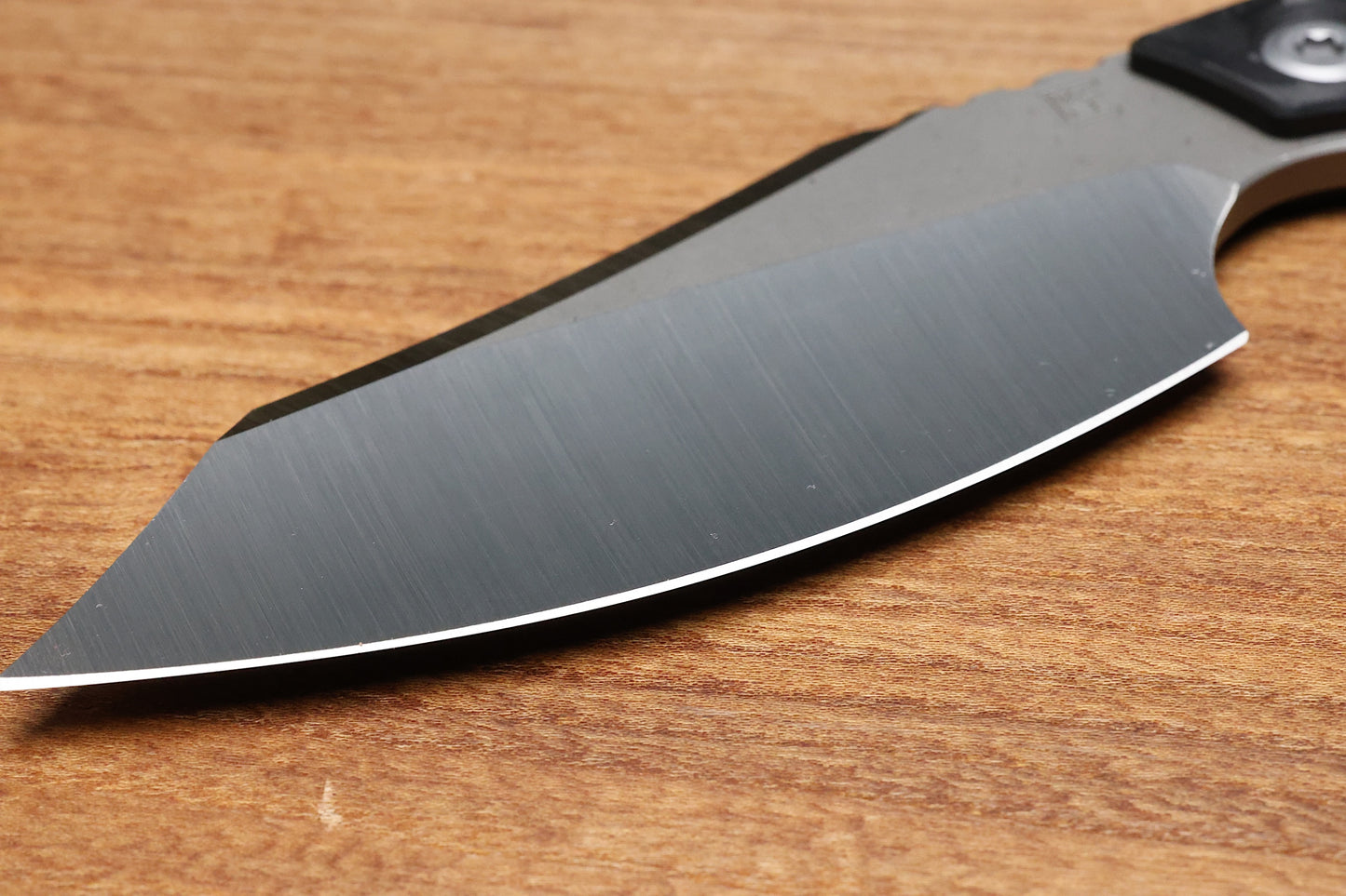 CUSTOM KNIFE FACTORY & ROTTEN DESIGN EVO FIXED BLADE W/ M398 & CARBON FIBER HANDLES