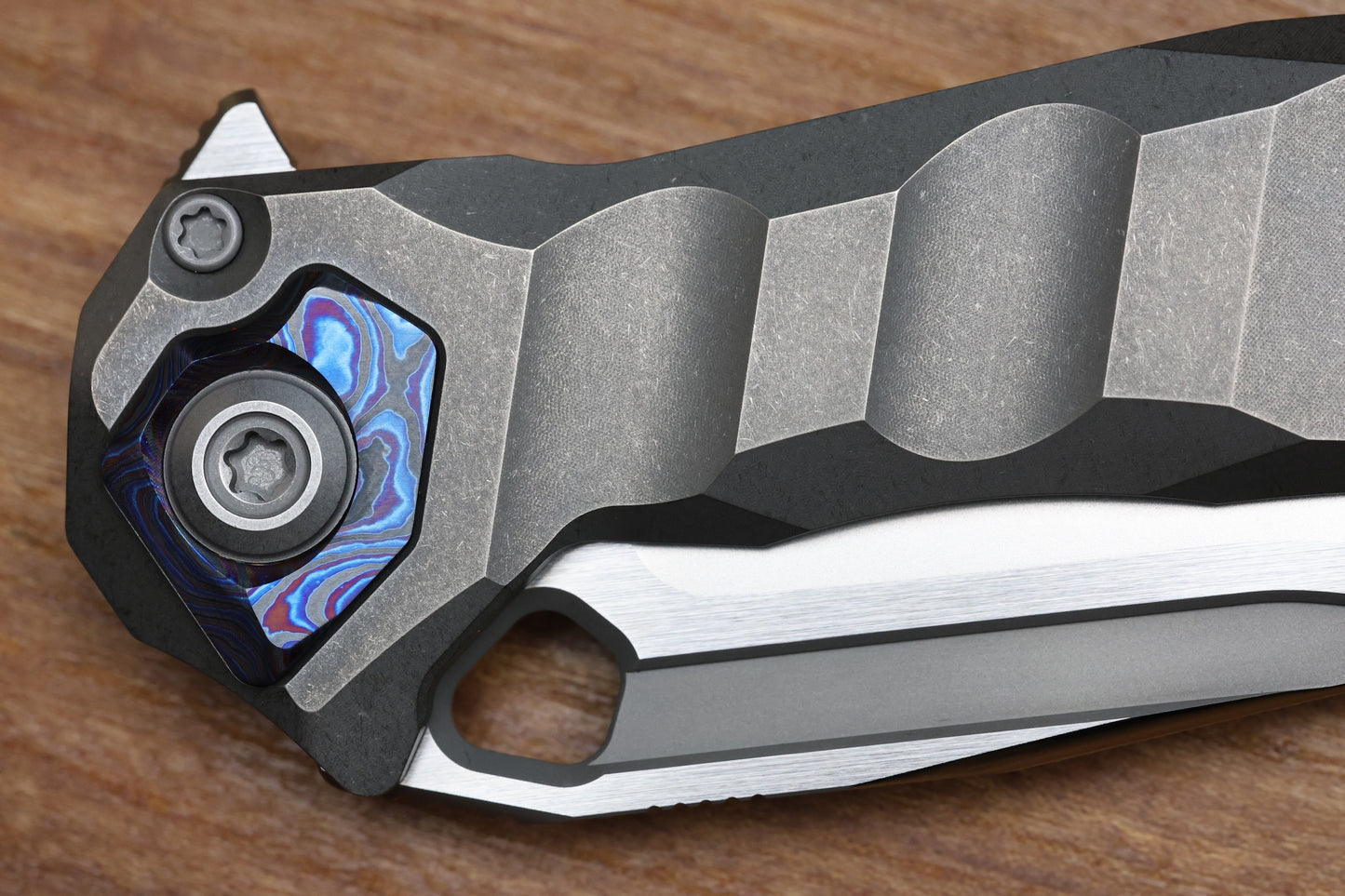 CUSTOM KNIFE FACTORY & ANTHONY MARFIONE COLLABORATION RATAX - ZIRCUTI ACCENTS AND M398