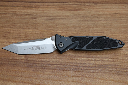 MICROTECH SOCOM ELITE TANTO EDGE MANUAL STONEWASH STANDARD 161-10