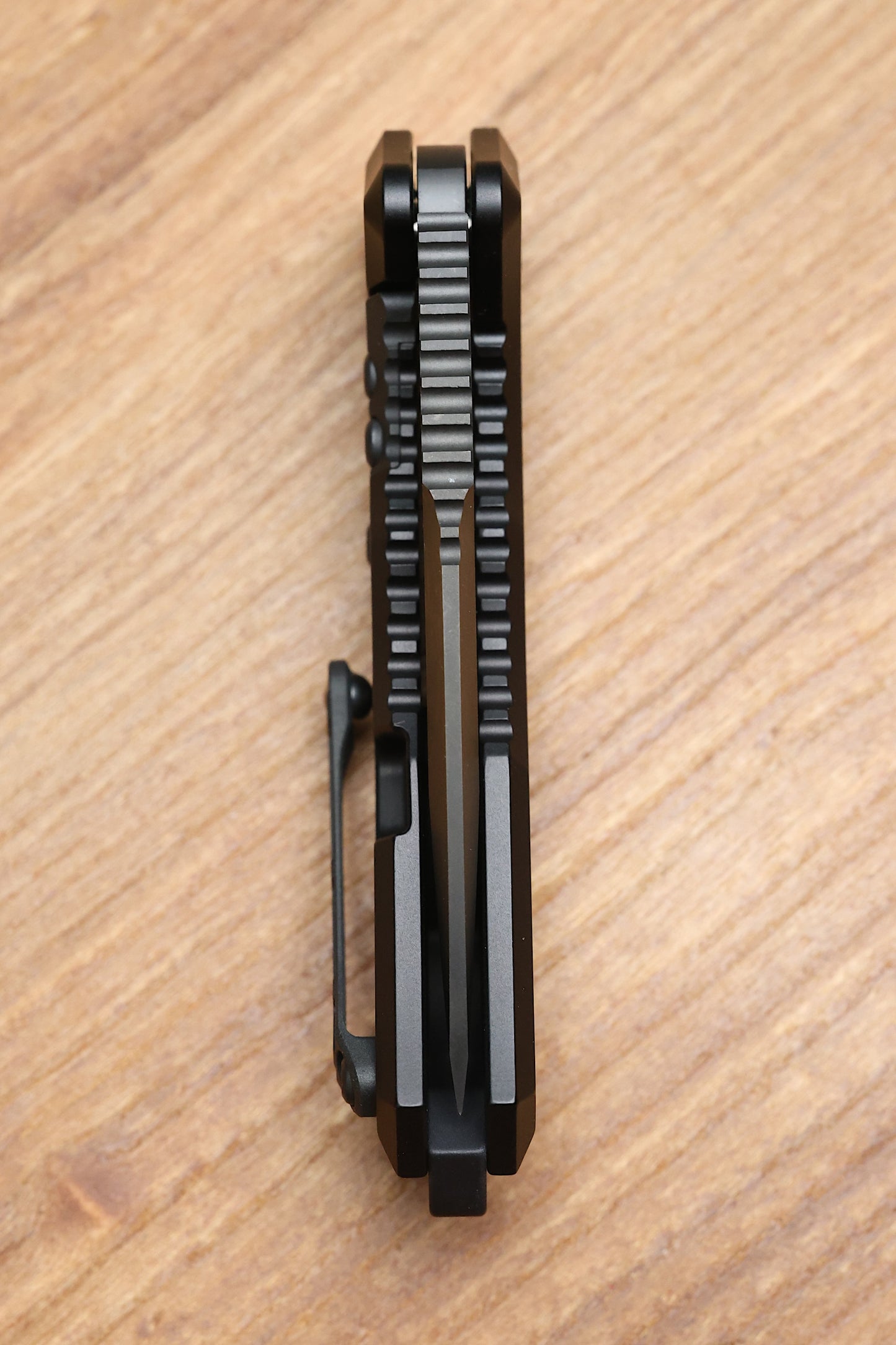 HERETIC KNIVES MEDUSA MANUAL BLACK ALUMINUM FRAME LOCK W/ GRIP INLAYS & DLC MAGNACUT H009-6A-T