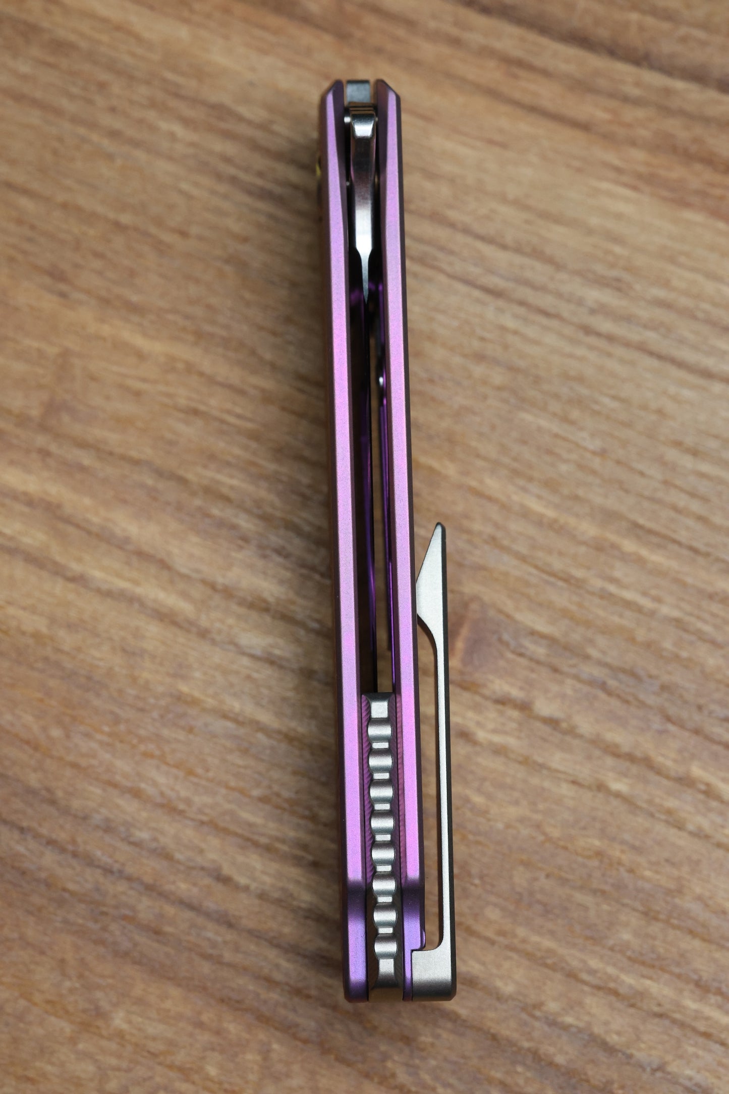 MACHINEWISE MOJAVE #677 PINK FADE TITANIUM AND S90V BLADE